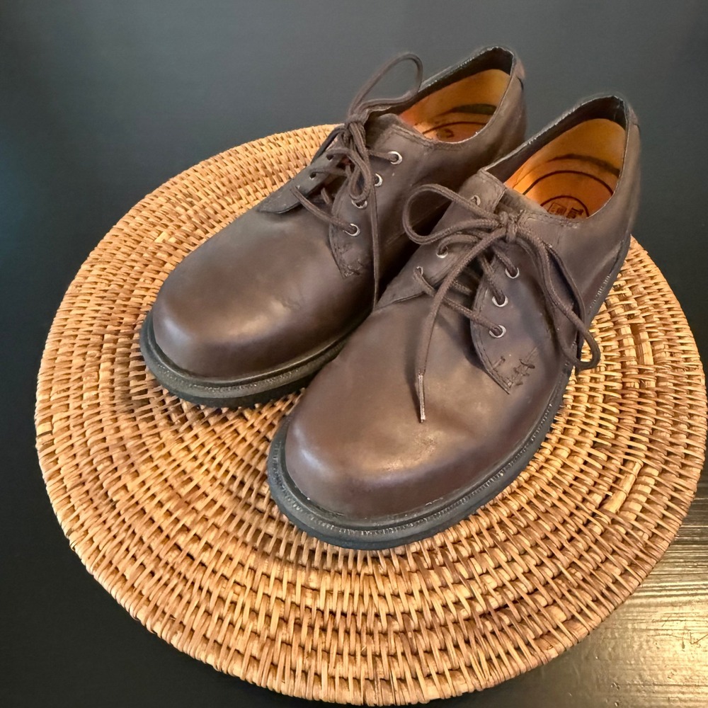 Timberland Smart Comfort Zone Mens Brown Leather Lace Up‎ Oxford Shoes Lug Sole